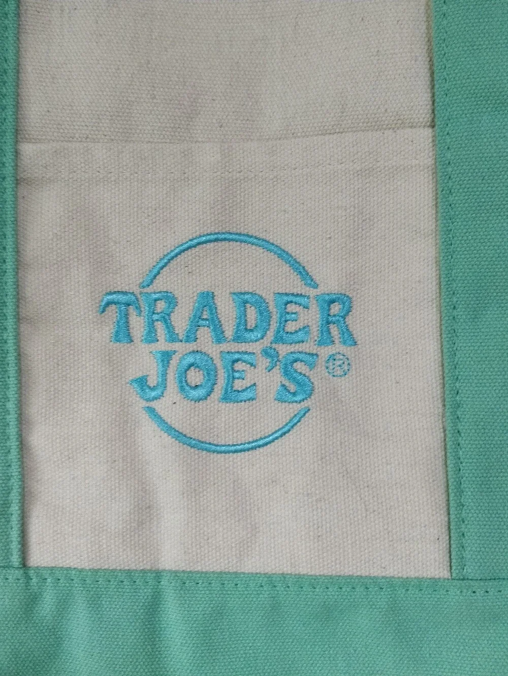 Trader Joe's Mini Pastel Canvas Tote Bag